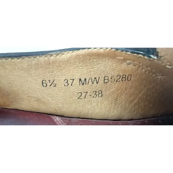 Born Women's Red Leather Casual Work Comfort Loafers Slip-On Size 6.5 Clogs - Picture 7 of 7